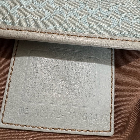 Coach Y2K Ice Sky Blue monogram Crossbody Bag - Picture 3 of 8